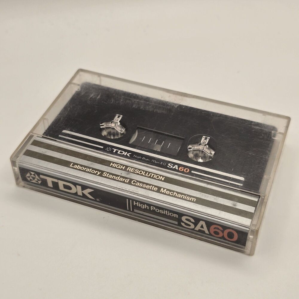1 x TDK SA 60 HIGH RESOLUTION Cassette IEC II/High Pos 1982